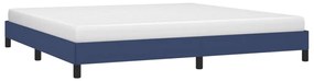 Estrutura de cama sem colchão 200x200 cm tecido azul