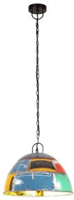 Candeeiro suspenso vintage indust. redondo 25W 41cm E27 multicor