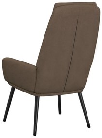 Cadeira de descanso tecido cinzento-acastanhado