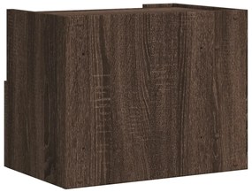 Mesa de cabeceira de parede 45x30x35 cm carvalho castanho