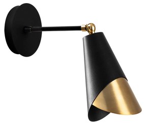 Candeeiro de Parede Pacman – Preto – 14 x 35 cm