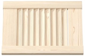 Portas de armário 2 pcs com design de persiana pinho maciço