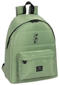 Mochila Escolar Minnie Mouse Mint Shadow Verde Militar (33 X 42 X 15 cm)