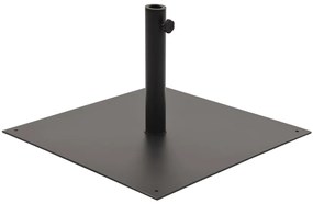 vidaXL Base para guarda-sol quadrada aço preto 17 kg