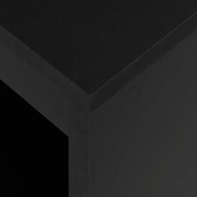 Mesa de bar com prateleira preto 110x50x103 cm