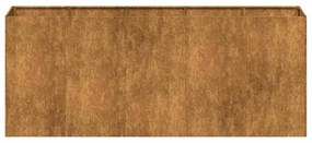 Floreira enferrujada 200x40x80 cm aço resistente