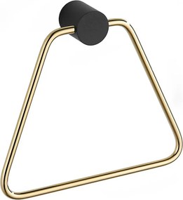 Mexen Aron suporte de toalha, preto/dourado - 7088132-57