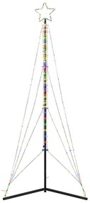 LED Árvore de Natal 483 LEDs Coloridos 240 cm