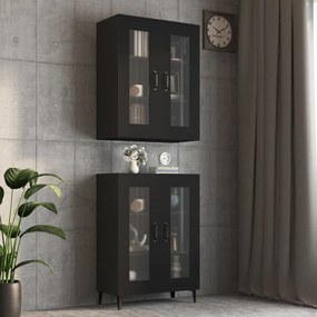 812286 vidaXL Armário de parede suspenso 69,5x34x90 cm preto