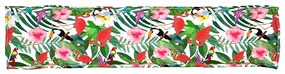 Almofadas de Palete para Banco 2 pcs Selva Tropical 180x40x8 cm Tecido