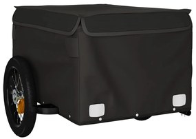Reboque para bicicleta 30 kg ferro preto
