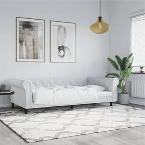 Sofá-cama 80x200 cm couro artificial branco