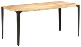 Mesa de jantar 160x80x76 cm madeira mangueira maciça