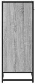 Sapateira 75x38x97,5 cm deriv. de madeira/metal cinzento sonoma