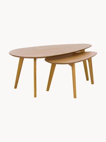 Mesa de centro em madeira Bloom, conjunto de 2