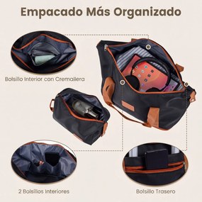 Conjunto de 5 malas rígidas em ABS com 3 tamanhos, pega telescópica, rodas duplas de 360°, fecho de segurança, expansível, bolsa de higiene e bolsa de