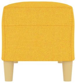 Banco 100x35x41 cm tecido amarelo-claro