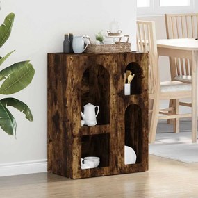 vidaXL Buffet Carvalho Defumado 59 x 35 x 80.5 cm Madeira processada