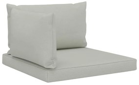vidaXL Almofadões para sofás de paletes 3 pcs tecido bege