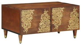 vidaXL Mesa de centro Marrom mel 80 x 50 x 40 cm