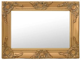 Espelho de parede estilo barroco 60x40 cm dourado