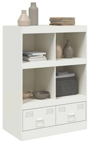 Aparador alto 67x39x95 cm aço branco