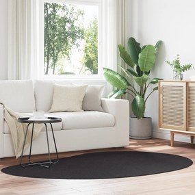 vidaXL Tapete Preto 140 x 200 cm Poliéster