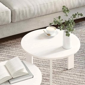 Conjunto de Mesas de Café 2 pcs Branco 47.5 x 47.5 x 27 cm