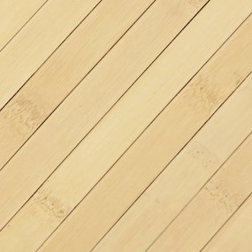 Tapete retangular 100x200 cm bambu cor natural clara