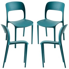 Pack 4 Cadeiras Inis - Verde-azulado