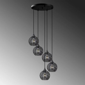 Chandelier Hay – Preto – 44 x 44 x 113 cm