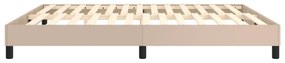 Estrutura de cama 160x200 cm couro artificial cappuccino