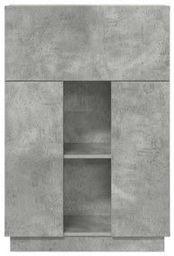 Mesa Cinza Concreto Cinza concreto Madeira engenheirada Padrão