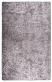vidaXL Tapete lavável antiderrapante 160x230 cm cinzento