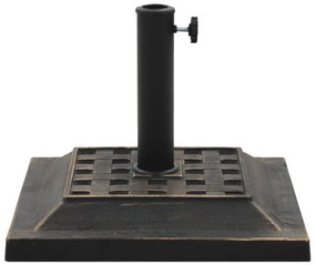 Base de guarda-sol quadrada poliresina 12 kg bronze
