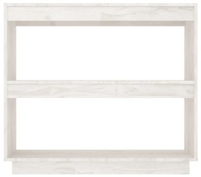 Estante Lila - Cor Branco - 80 x 35 x 71 cm - Em Madeira de Pinho Maci