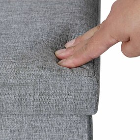 Banco com assento e arrumação 76 x 38 x 38 cm Cinza claro mesclado