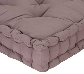 Almofadão móveis paletes algodão 120x40x7 cm cinza-acastanhado