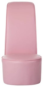 Cadeira estilo sapato de salto alto couro artificial rosa