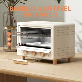 Forno Elétrico de Mesa Mini Forno de 16L Forno Elétrico com Porta de V