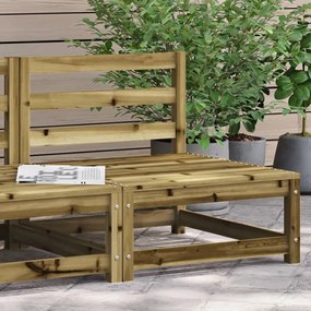 vidaXL Sofá sem apoio de braços p/ jardim 70x70x67 cm pinho impregnado