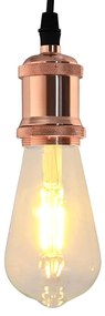 Casquilhos de lâmpadas 2 pcs rosa dourado E27