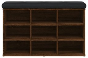 Banco sapateira 82x32x50 cm derivados madeira carvalho castanho