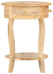 Mesa de apoio 37x37x61 cm madeira de mangueira maciça