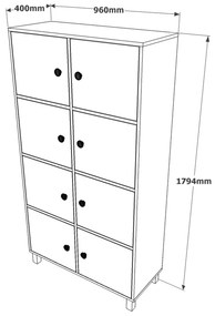 Conjunto de Mobiliário de Escritório MN12 – Baroque – Diversas Medidas