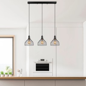 Candeeiro de Teto Cafu – Preto Antigo – 94 x 25 x 121 cm