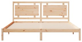 Cama extra longa sem colchão 200x220 cm madeira maciça