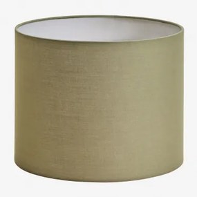 Arlina Tecido Para Abajur Verde Sálvia & Ø30 Cm - ↑25 Cm - Sklum