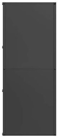 Suporte para lenha 40x30x75 cm aço laminado a frio preto
