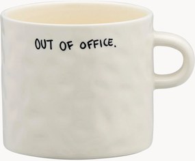 Caneca em cerâmica pintada à mão Out of Office